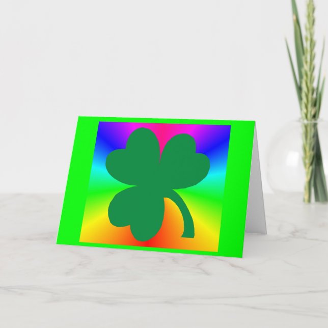 Tarjeta de felicitación de Shamrock (Anverso)
