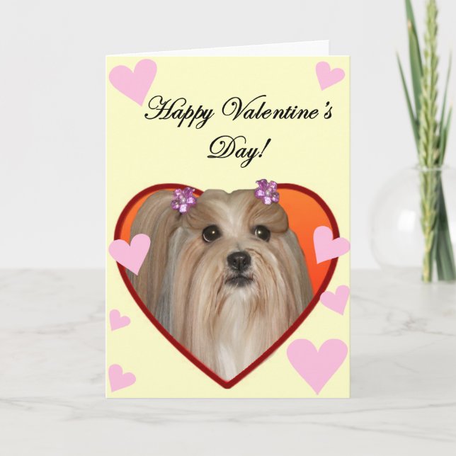 Tarjeta de felicitación de Shih Tzu de la tarjeta (Anverso)