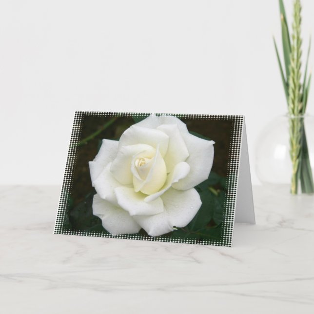 Tarjeta de felicitación de significados de Rosa (Anverso)