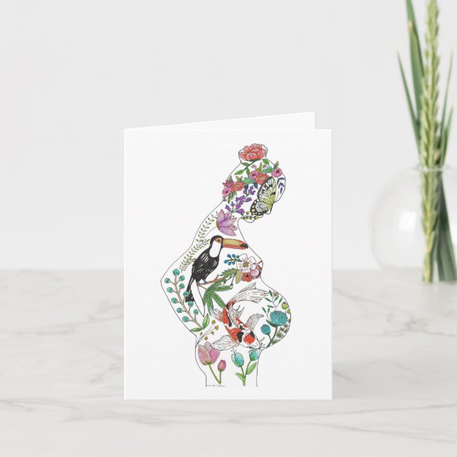 Tarjeta de felicitación de Silhouette (Anverso)