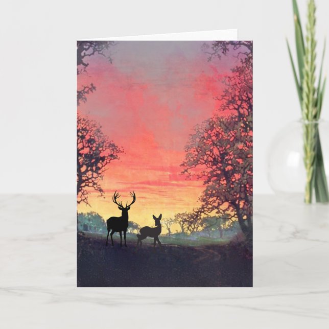 Tarjeta de felicitación de Silhouette (Anverso)