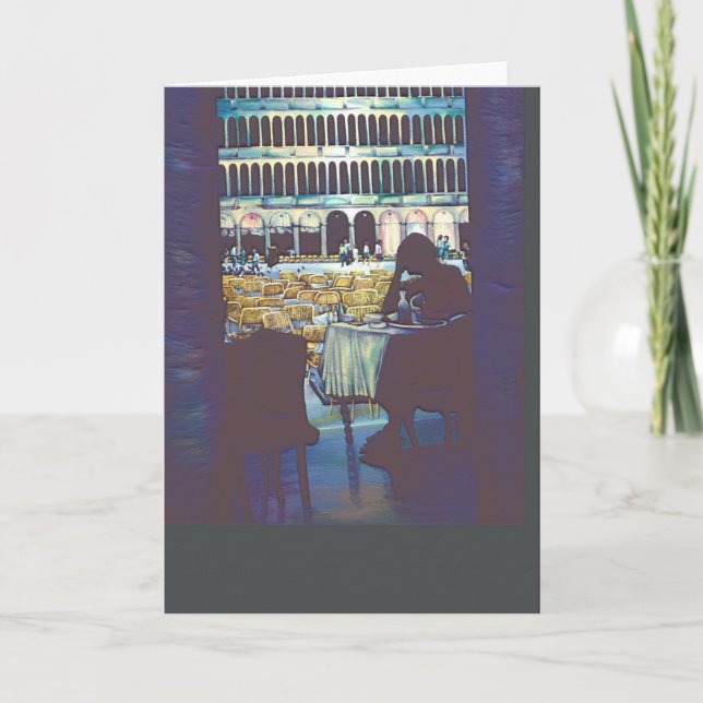 Tarjeta de felicitación de Silhouette de San Marco (Anverso)