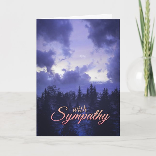 Tarjeta de felicitación de simpatía cristiana (Anverso)