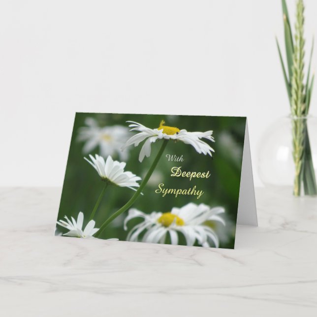 Tarjeta de felicitación de simpatía de Serene Whit (Anverso)