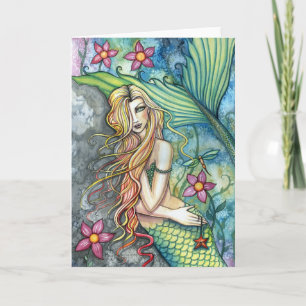 Tarjeta de felicitación de Sirena de Agua Dulce po