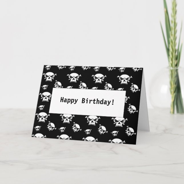 Tarjeta de felicitación de Skull Boys (Anverso)