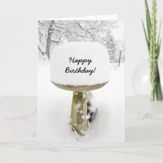 Tarjeta de felicitación de Snow Cake del