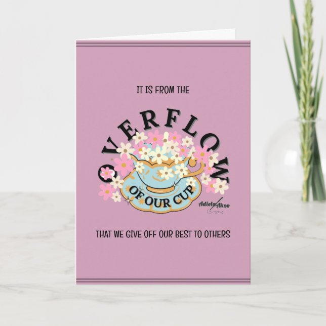 Tarjeta de felicitación de sobrevuelo - Adiela Ako (Anverso)