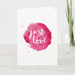 Tarjeta de felicitación de solo amor