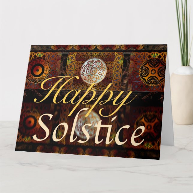 Tarjeta de felicitación de solsticio (Anverso)