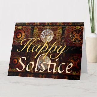 Tarjeta de felicitación de solsticio