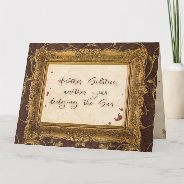 Tarjeta de felicitación de solsticio de Vampiric (Anverso)
