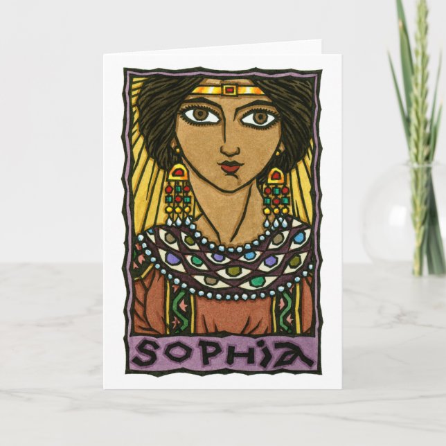 Tarjeta de felicitación de Sophia (Anverso)