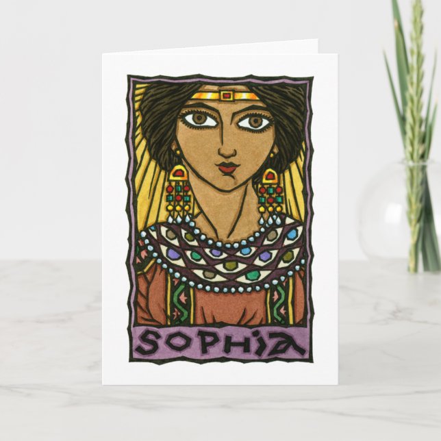 Tarjeta de felicitación de Sophia (Anverso)