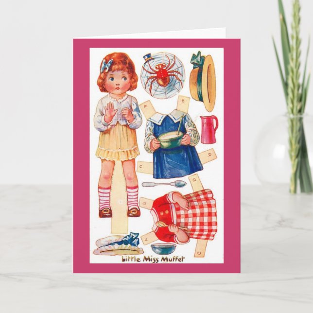 Tarjeta de felicitación de Srta. Muffet de (Anverso)