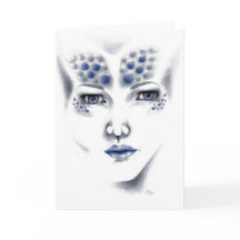 Tarjeta de felicitación de Srta. Universe Alien