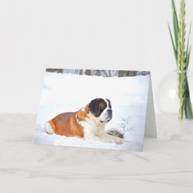 Tarjeta de felicitación de St Bernard (Anverso)