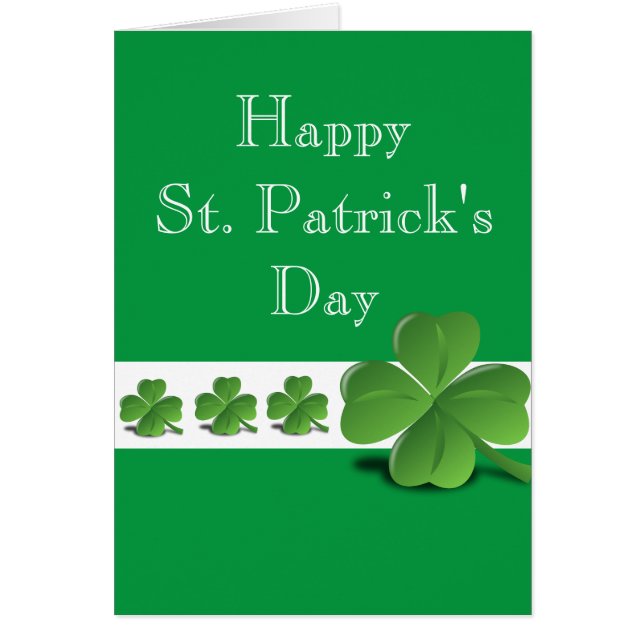 Tarjeta de felicitación de St. Patrick (Frente)