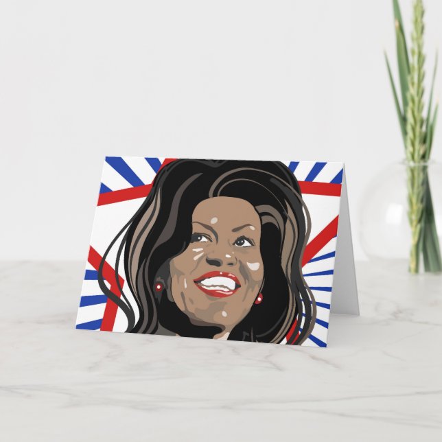 Tarjeta de felicitación de Star Michelle Obama (Anverso)