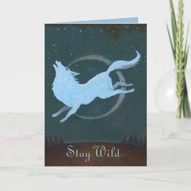 Tarjeta de felicitación de Stay Wild (Anverso)