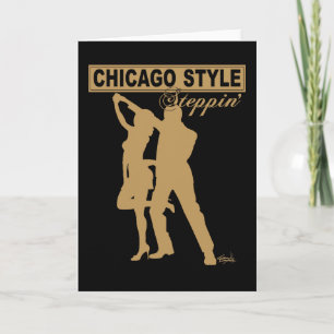 Tarjeta de felicitación de Steppin con estilo de C