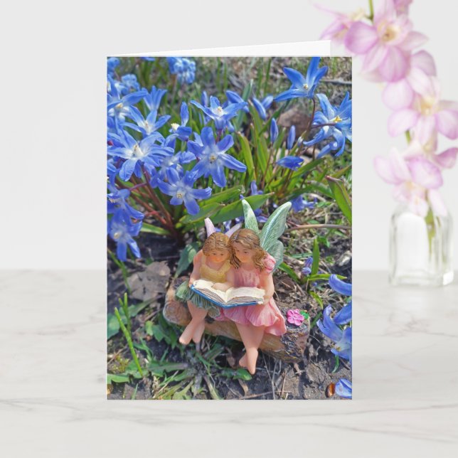 Tarjeta de felicitación de Storytime Fairy Garden (Orquídea)