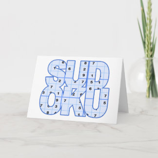 Tarjeta de felicitación de Sudoku