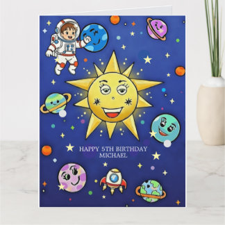 Tarjeta de felicitación de sueños de la infancia