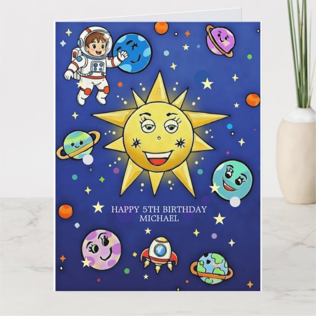 Tarjeta de felicitación de sueños de la infancia (Anverso)