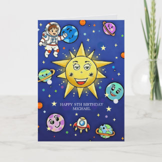 Tarjeta de felicitación de sueños de la infancia
