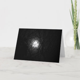 Tarjeta de felicitación de Supermoon, interior en