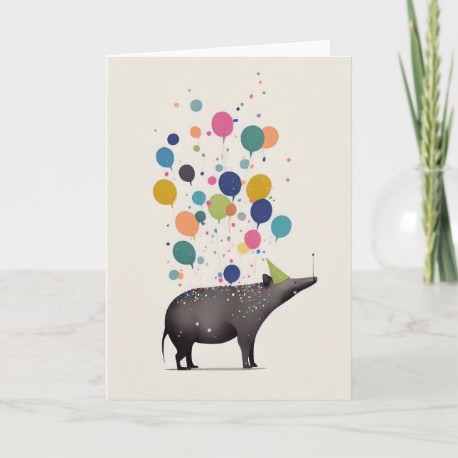 Tarjeta de felicitación de Tapir (Anverso)