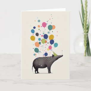 Tarjeta de felicitación de Tapir