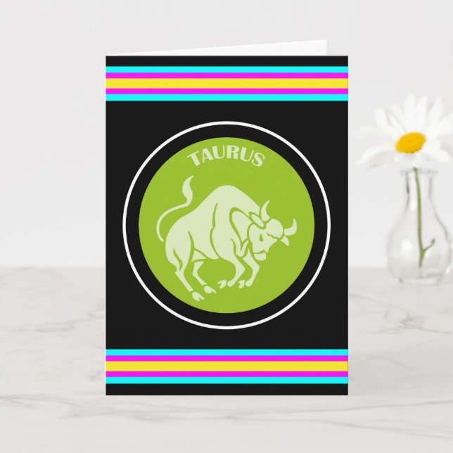 Tarjeta de felicitación de Tauro (Planta pequeña)