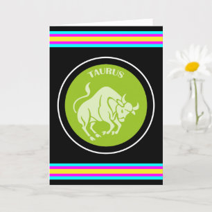 Tarjeta de felicitación de Tauro