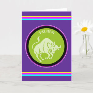 Tarjeta de felicitación de Tauro