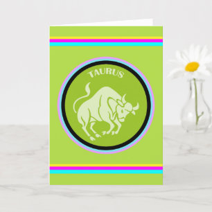 Tarjeta de felicitación de Tauro