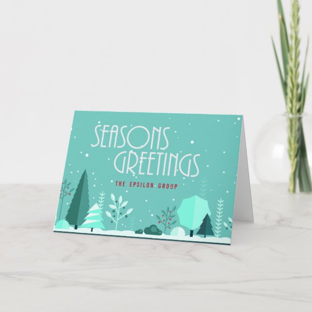 Tarjeta de felicitación de temporada de invierno c (Anverso)