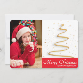 Tarjeta de felicitación de temporada de un solo Na
