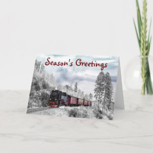 Tarjeta de felicitación de temporada temática del