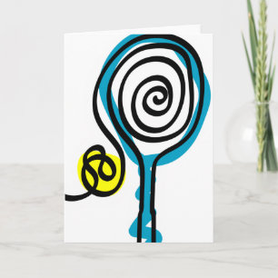 Tarjeta de felicitación de tenis para cualquier oc