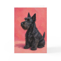 Tarjeta de Felicitación de Terrier Escocés