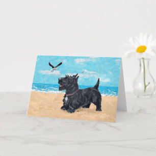 Tarjeta de felicitación de Terrier Escocés