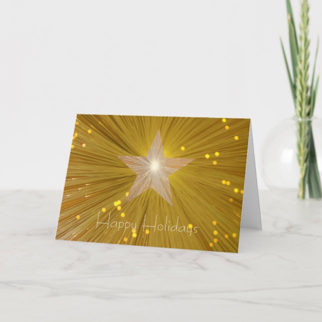 Tarjeta de felicitación de texto de la estrella de (Anverso)