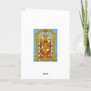 Tarjeta de felicitación de Tirupati Balaji, decora