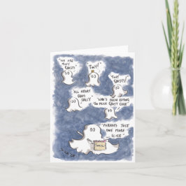 Tarjeta de Felicitación de Torta Fantasmagórica