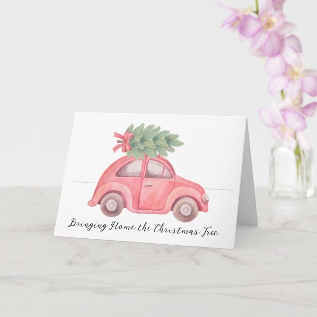 Tarjeta de felicitación de traer a casa el árbol d (Orquídea)