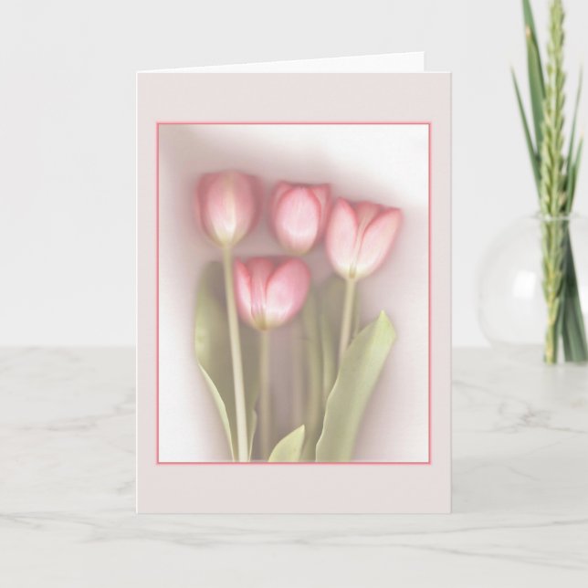 Tarjeta de felicitación de Tulips (Anverso)