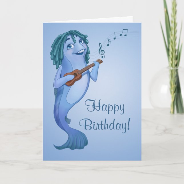 Tarjeta de felicitación de Ukulelefish (Anverso)