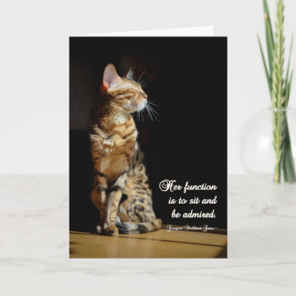 Tarjeta de felicitación de uso múltiple del gato